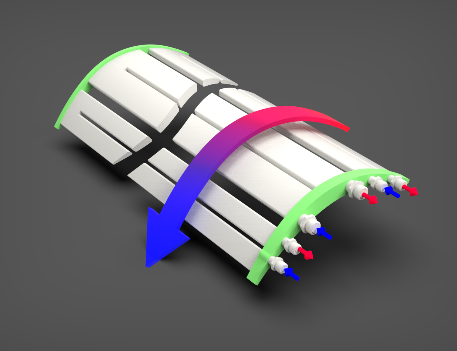 Turning Vane Cooling Channels